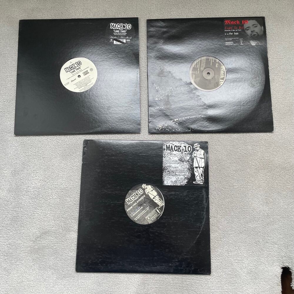 Lot of (3) Mack 10 vinyl 12" records hip hop rap gfunk y2k
